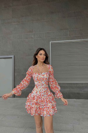 153625 patterned DRESS