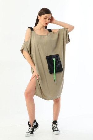 153647 khaki DRESS