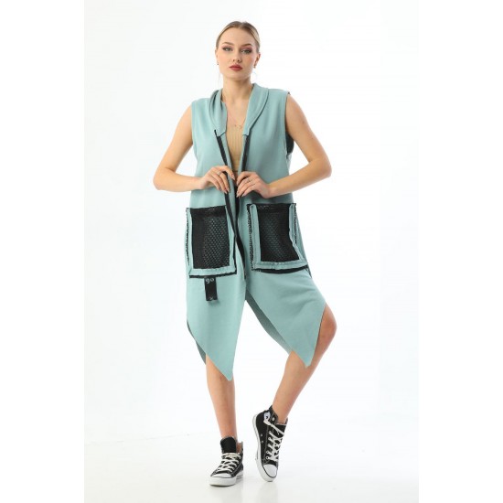 153655 turquoise CARDIGAN