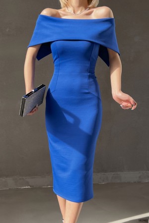 153670 TOPTAN SAKS ELBİSE