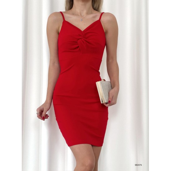 153681 TOPTAN KIRMIZI ELBİSE