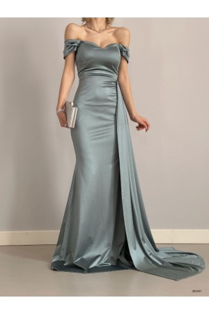 153685 TOPTAN MİNT ELBİSE