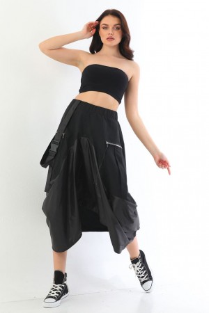 153873 TOPTAN SİYAH ŞALVAR