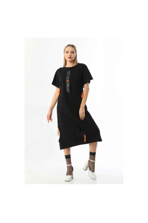 153876 TOPTAN SİYAH ELBİSE