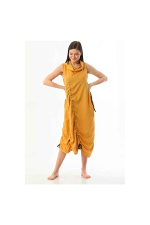 153879 TOPTAN SARI ELBİSE