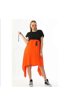 153893 TOPTAN İKİ RENKLİ ELBİSE