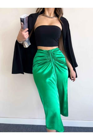 154189 TOPTAN YEŞİL ETEK