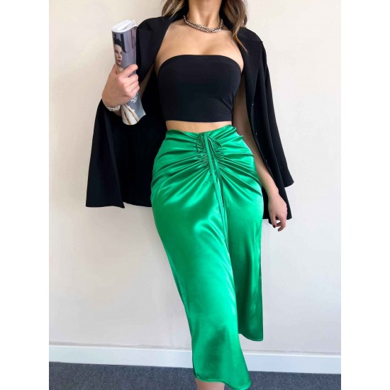 154189 TOPTAN YEŞİL ETEK