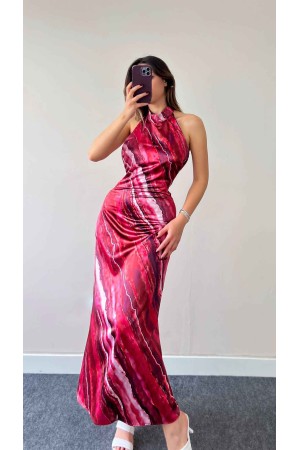 154191 TOPTAN DESENLİ ELBİSE