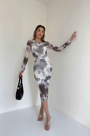 154194 patterned DRESS