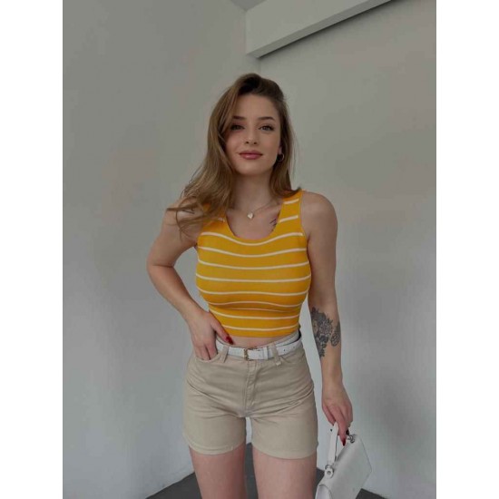 154210 TOPTAN ÇİZGİLİ CROP