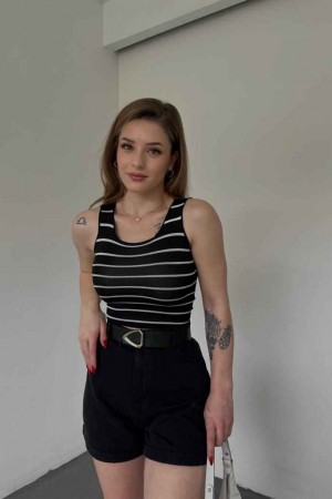 154214 TOPTAN ÇİZGİLİ CROP