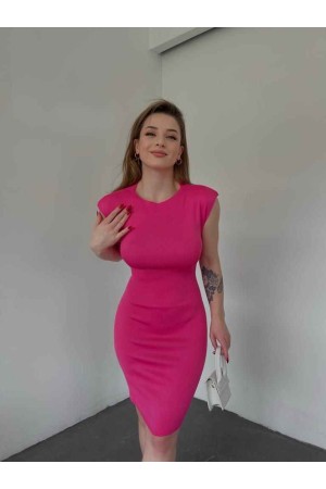 154221 TOPTAN FUŞYA ELBİSE