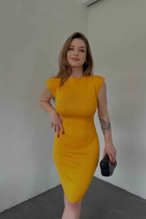 154223 yellow DRESS