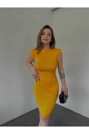 154223 TOPTAN SARI ELBİSE