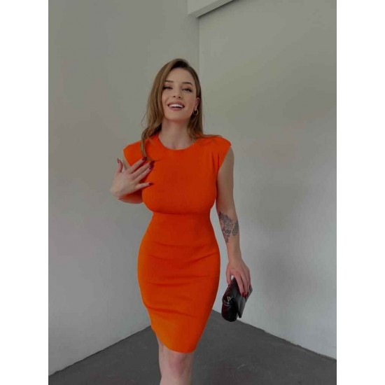 154224 orange DRESS