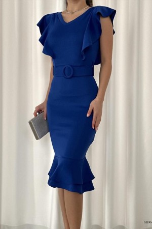 154409 TOPTAN SAKS ELBİSE