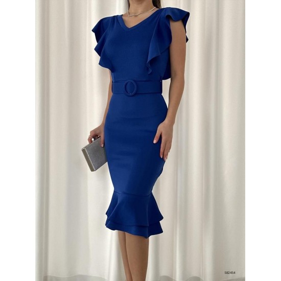 154409 TOPTAN SAKS ELBİSE