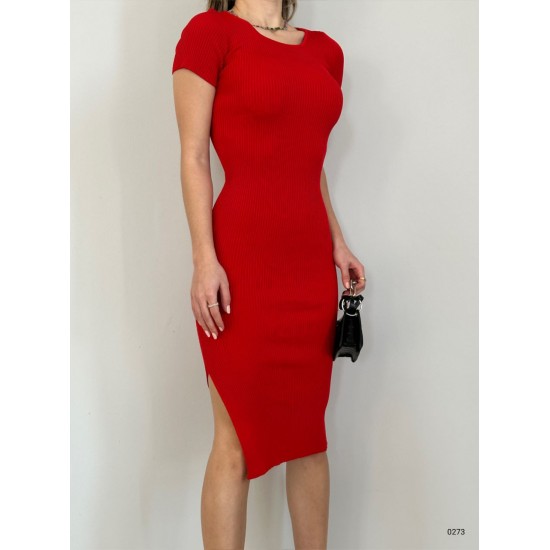 154469 TOPTAN KIRMIZI ELBİSE