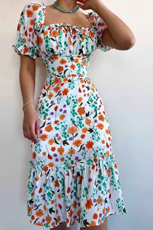 154861 floral pattern DRESS