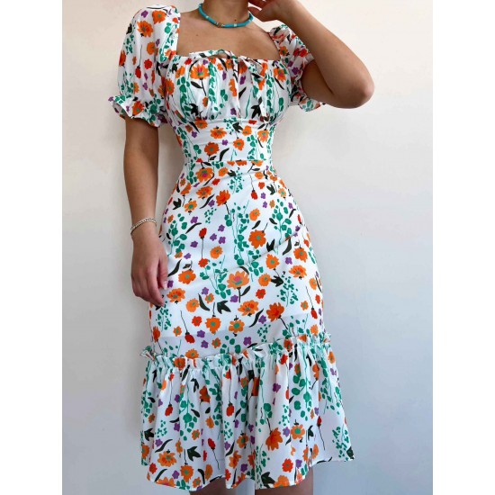 154861 floral pattern DRESS