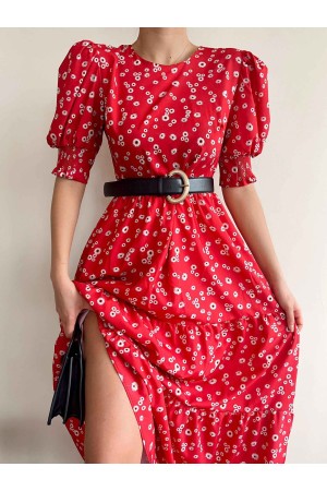 154864 TOPTAN DESENLİ ELBİSE