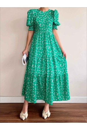 154865 TOPTAN DESENLİ ELBİSE