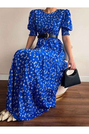 154866 TOPTAN DESENLİ ELBİSE