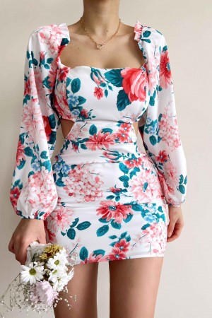 154873 floral pattern DRESS