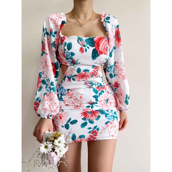 154873 floral pattern DRESS