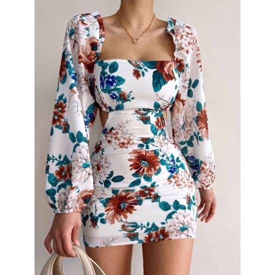 154874 floral pattern DRESS