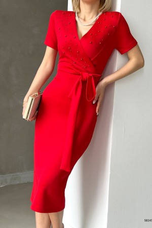 155194 red DRESS
