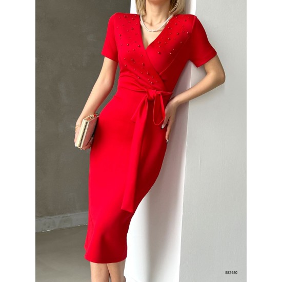 155194 red DRESS