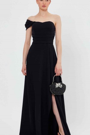 155216 TOPTAN SİYAH ABİYE