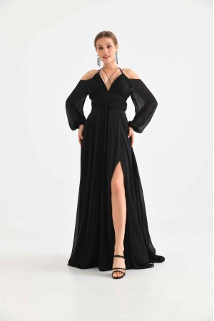 155219 TOPTAN SİYAH ABİYE