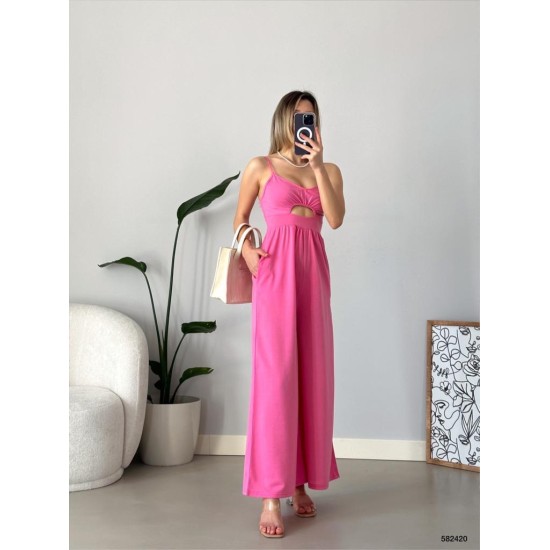 155434 pink OVERALLS