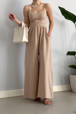155438 beige OVERALLS
