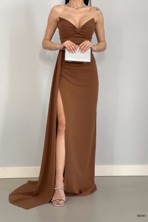 155451 TOPTAN KAHVE ELBİSE