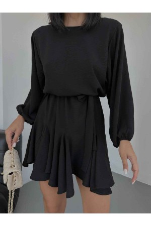 155713 TOPTAN SİYAH ELBİSE