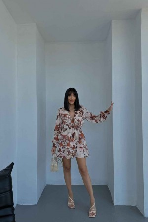 155715 floral pattern DRESS