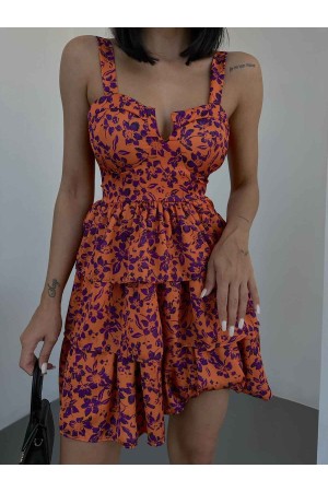 155720 TOPTAN DESENLİ ELBİSE