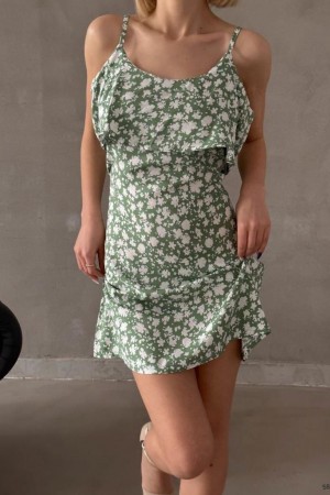 155891 TOPTAN DESENLİ ELBİSE