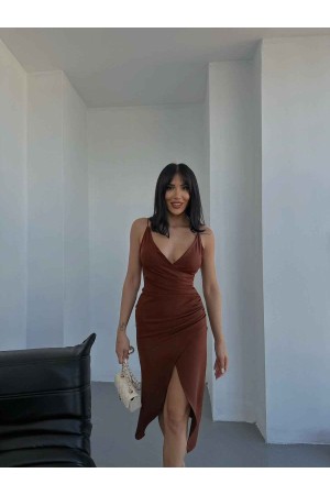 156244 TOPTAN KAHVE ELBİSE