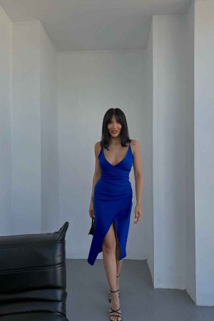 156246 TOPTAN SAKS ELBİSE