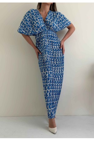 156338 TOPTAN DESENLİ ELBİSE