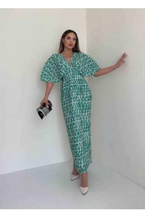 156339 TOPTAN DESENLİ ELBİSE