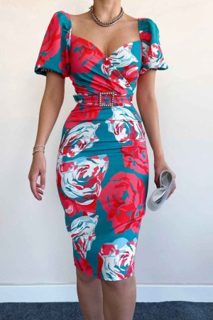 156357 patterned DRESS