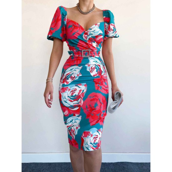 156357 patterned DRESS