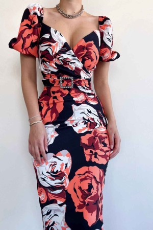 156358 patterned DRESS