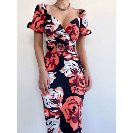 156358 patterned DRESS